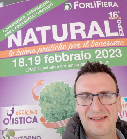 Luca Sartini presso natural expo fiera di forli natural expo fiera di forli